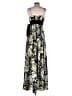 BCBG Paris 100% Polyester Print Yellow Casual Dress Size 10 - photo 2