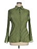 Apt. 9 100% Polyester Polka Dots Green Long Sleeve Blouse Size 1X - photo 1
