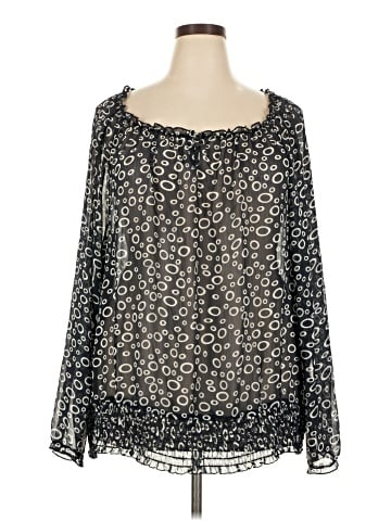 Cj Banks Long Sleeve Blouse (view 1)