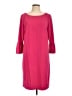 Talbots Solid Pink Casual Dress Size 12 - photo 1