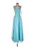 Alyce 100% Polyester Solid Blue Cocktail Dress Size 2 - photo 1