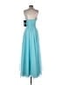 Alyce 100% Polyester Solid Blue Cocktail Dress Size 2 - photo 2