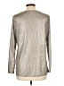 Kim & Cami Metallic Silver Long Sleeve Top Size L - photo 2