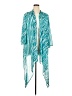 Catherines 100% Polyester Teal Kimono Size 4X - photo 1