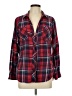 Merona Plaid Red Long Sleeve Button-Down Shirt Size L - photo 1