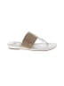 Sofft Silver Flip Flops Size 7 1/2 - photo 1