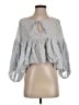 Free People Gray 3/4 Sleeve Blouse Size XS - photo 1