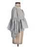 Free People Gray 3/4 Sleeve Blouse Size XS - photo 4