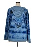 SONOMA life + style Ombre Tie-dye Paisley Floral Blue Pullover Sweater Size 1X - photo 2