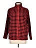 Lands' End 100% Polyester Checkered-gingham Red Jacket Size L (petite) - photo 1