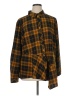 Susan Graver Plaid Yellow Long Sleeve Blouse Size XL - photo 1