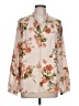 Violet & Claire 100% Polyester Floral Ivory Long Sleeve Blouse Size L - photo 1
