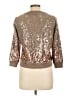 Boston Proper 100% Cotton Metallic Gold Pullover Sweater Size L - photo 2