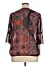 Liz Claiborne Paisley Black 3/4 Sleeve Blouse Size XL - photo 2