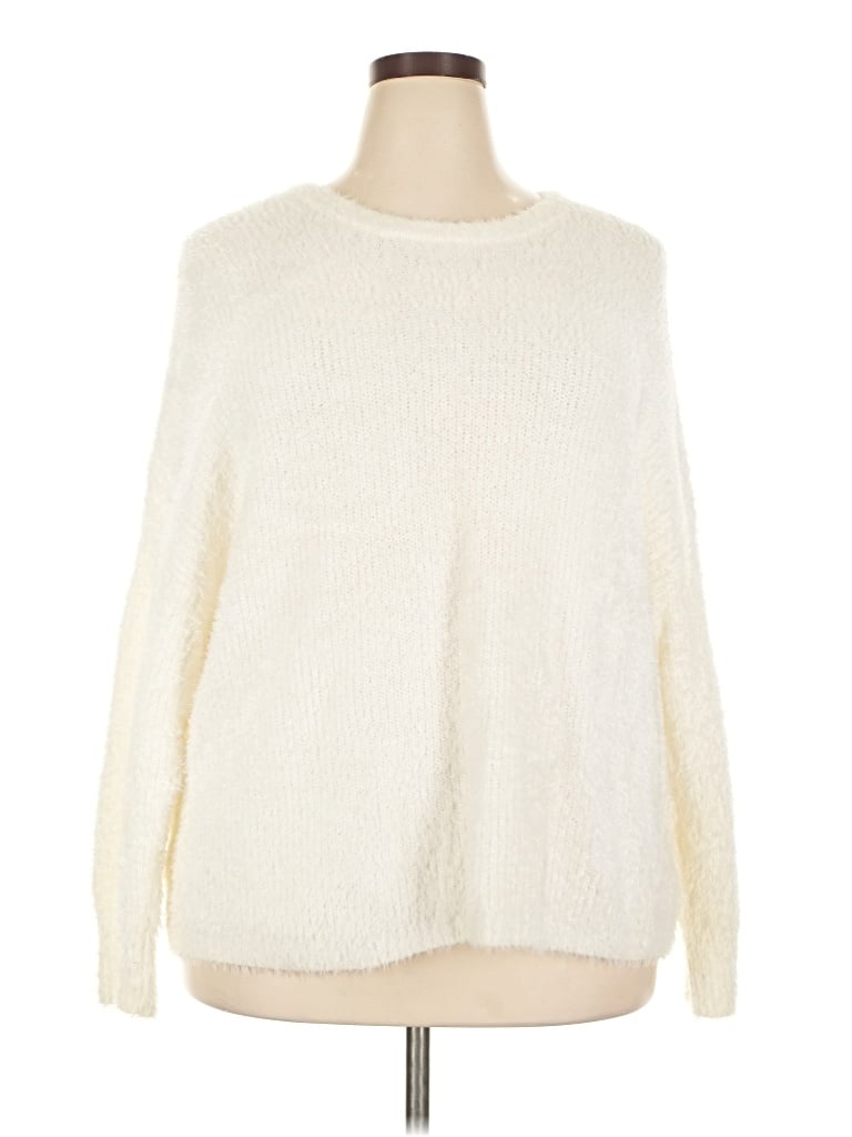 Pre-owned Torrid Pullover Sweater In Ivory