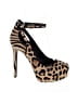 Jessica Simpson Animal Print Brown Heels Size 8 1/2 - photo 1