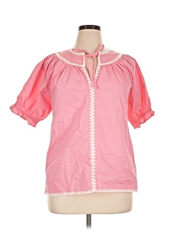Belle by Sigerson Morrison Short Sleeve Blouse (view 1)