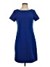 Eliza J Solid Blue Casual Dress Size 4 - photo 1