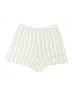 Ann Taylor 100% Polyester Stripes Ivory Shorts Size 6 - photo 2