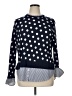 Crown & Ivy 100% Cotton Polka Dots Blue Pullover Sweater Size XL - photo 1