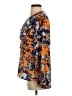 Prabal Gurung Orange Long Sleeve Blouse Size 4 - photo 5