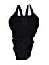 Speedo Solid Black One Piece Swimsuit Size Lg (36) - photo 2
