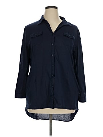 White Mark 3/4 Sleeve Blouse (view 1)