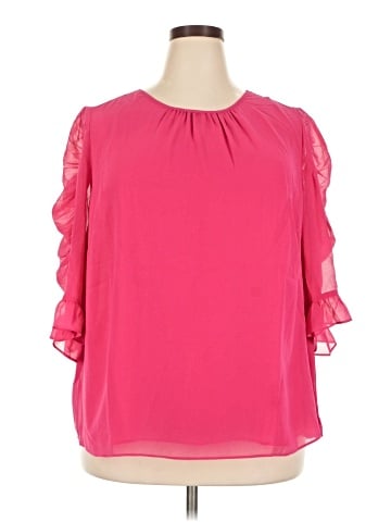 1.State 3/4 Sleeve Blouse (view 1)