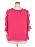 1.State 100% Polyester Pink 3/4 Sleeve Blouse Size 3X - photo 1