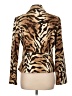 Anthracite Animal Print Gold Blazer Size 12 - photo 2