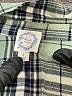 Blue Rain 100% Rayon Plaid Green Long Sleeve Button-Down Shirt Size S - photo 7