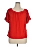Max Studio Red Short Sleeve Top Size 1X - photo 1