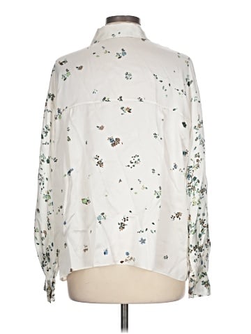 Vince. Long Sleeve Silk Top (view 2)
