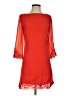 Topshop 100% Polyester Red Cocktail Dress Size 4 - photo 1