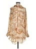 Pilcro 100% Rayon Tan Long Sleeve Blouse Size S - photo 1