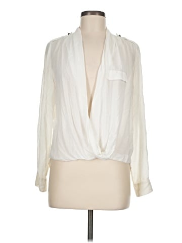 White House Black Market Long Sleeve Blouse (view 1)