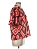 THML 100% Polyester Orange Short Sleeve Blouse Size M - photo 4