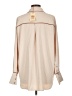 Entro 100% Polyester Color Block Tan Long Sleeve Blouse Size L - photo 2