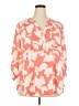 Torrid 100% Polyester Orange 3/4 Sleeve Blouse Size 3X Plus (3) - photo 1