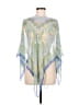 Talbots Green Blue Poncho One size - photo 1