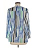 Alfani 100% Nylon Blue 3/4 Sleeve Blouse Size M - photo 2