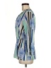 Alfani 100% Nylon Blue 3/4 Sleeve Blouse Size M - photo 5