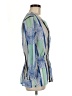 Alfani 100% Nylon Blue 3/4 Sleeve Blouse Size M - photo 4