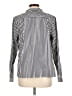 Talbots Outlet 100% Cotton Stripes Black Ivory Long Sleeve Blouse Size L - photo 2