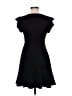 Unbranded 100% Polyester Solid Black Casual Dress Size M - photo 2