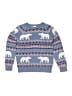 Hanna Andersson 100% Cotton Print Blue Pullover Sweater Size 6 - 7 - photo 1