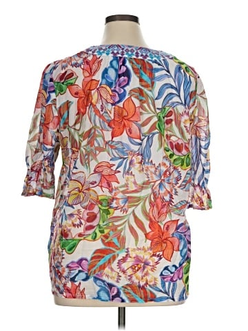 Johnny Was 3/4 Sleeve Blouse (view 2)