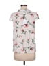 Varga Floral Pink Short Sleeve Blouse Size M - photo 2