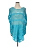 D&Co. Blue Poncho Size 1X - photo 1