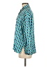 Parfois Chevron-herringbone Teal Long Sleeve Blouse Size Med - Lg - photo 5